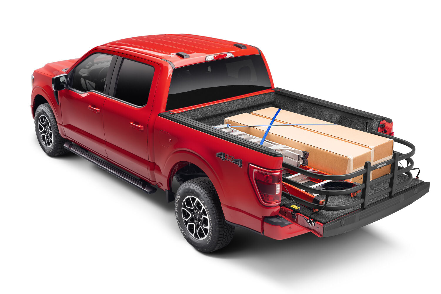 Black BedXtender HD Tailgate Bed Extender Max Truck Bed Extender For 2004-2022 Ford F-150 (Excludes 2004 F-150 Heritage) 2005-2008 Lincoln Mark LT 2007-2022 Toyota Tundra Standard Bed AMP Research