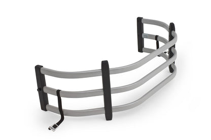 Silver BedXtender HD Tailgate Bed Extender Sport Truck Bed Extender For 2019-2026 Silverado/Sierra 1500 2022 Silverado LTD/Sierra Limited 20-26 Silverado/Sierra 2500/3500 Excl models with Multipro Tailgate AMP Research