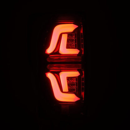 AlphaRex 17-19 Ford F250 Super Duty PRO-Series LED Tail Lights Red Smoke (w/o Blind Spot Sensor)