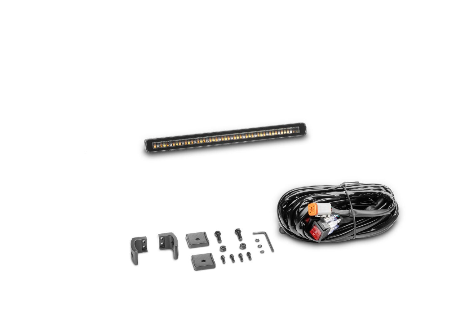 Go Rhino Flash Series Lights 10 Inch Single Multi Function LED Light Bar Black Go Rhino