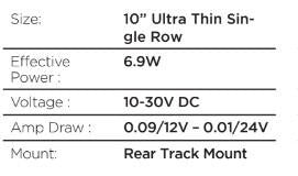 Go Rhino Flash Series Lights 10 Inch Single Multi Function LED Light Bar Black Go Rhino