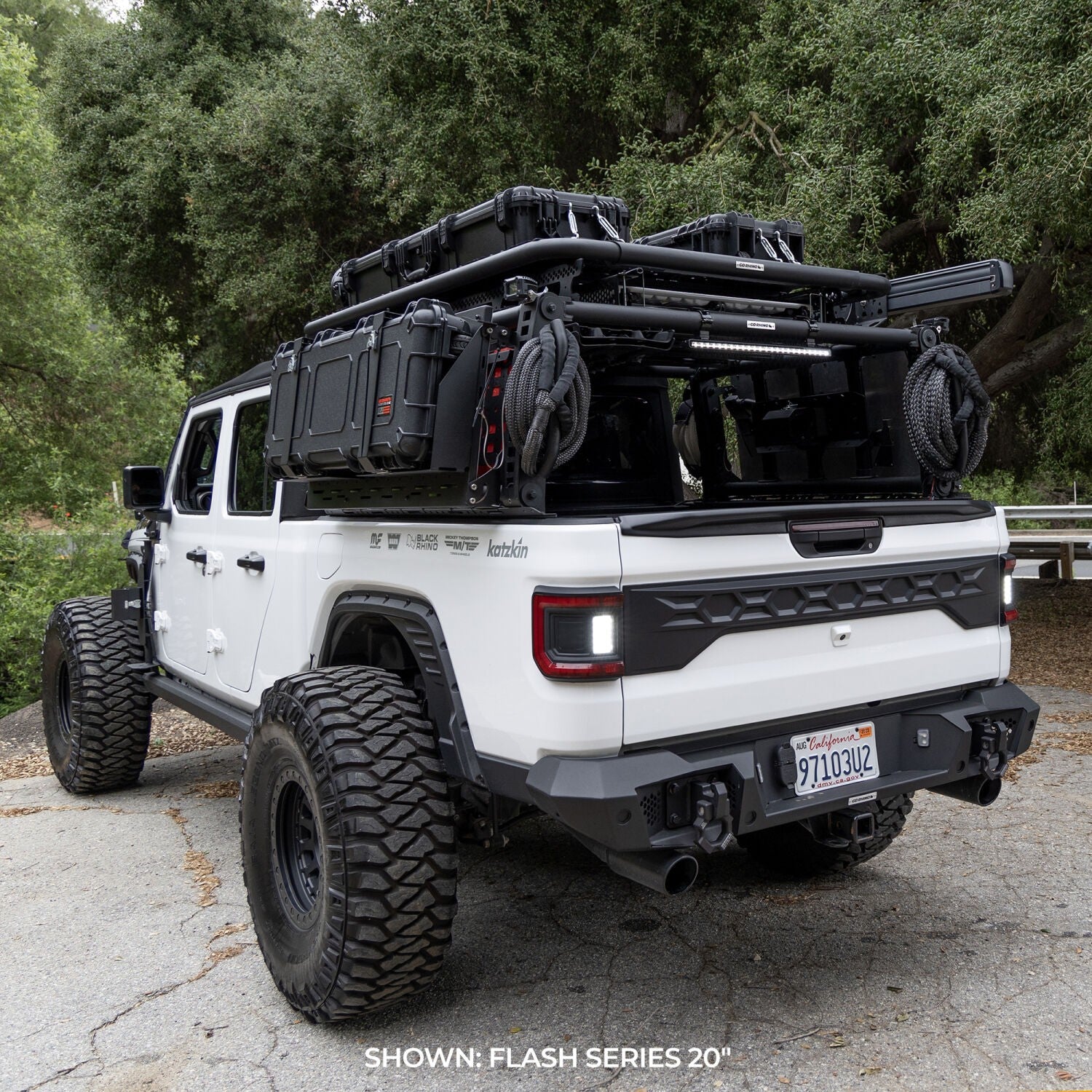 Go Rhino Flash Series Lights 20 Inch Single Multi Function LED Light Bar Black Go Rhino