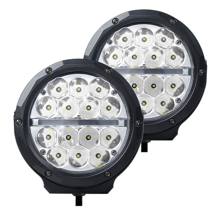 Go Rhino Bright Series Lights 6 Inch Round LED Driving Light Black Go Rhino
