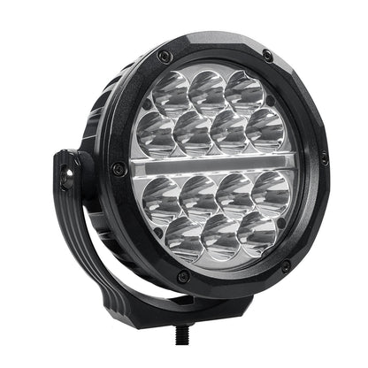 Go Rhino Bright Series Lights 6 Inch Round LED Driving Light Black Go Rhino