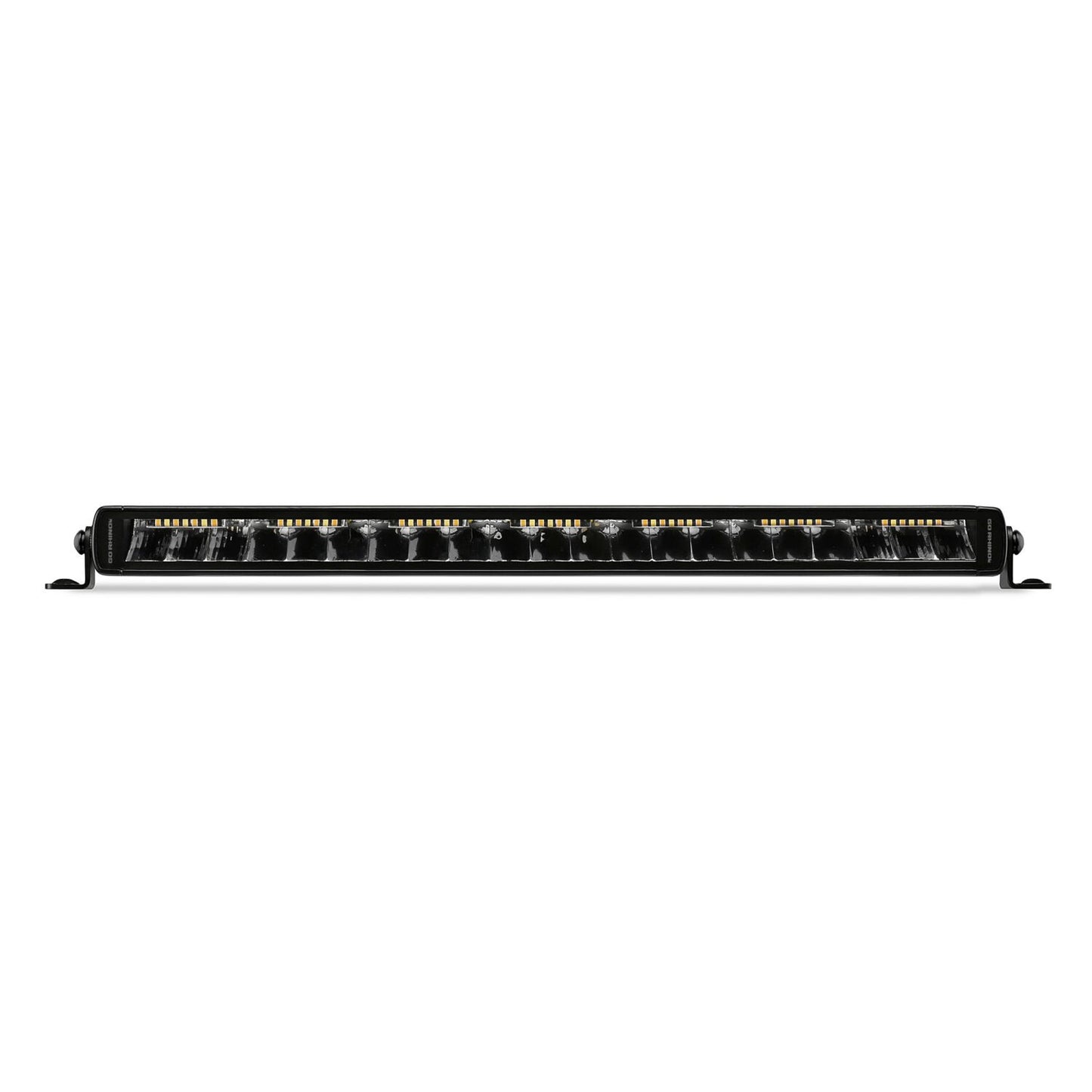 Go Rhino Blackout Combo Series Lights 20.5 Inch Single Row LED Light Bar With Amber Lighting Black Go Rhino