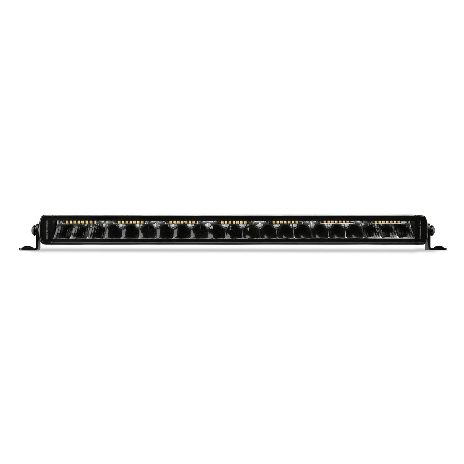 Go Rhino Blackout Combo Series Lights 20.5 Inch Single Row LED Light Bar With Amber Lighting Black Go Rhino