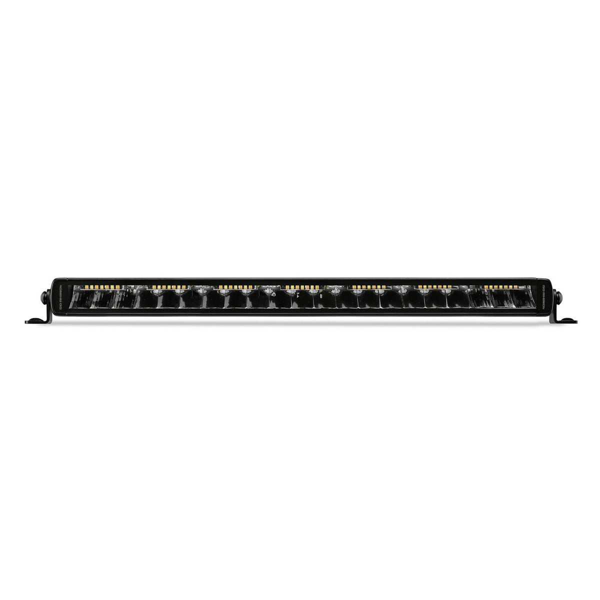 Go Rhino Blackout Combo Series Lights 20.5 Inch Single Row LED Light Bar With Amber Lighting Black Go Rhino