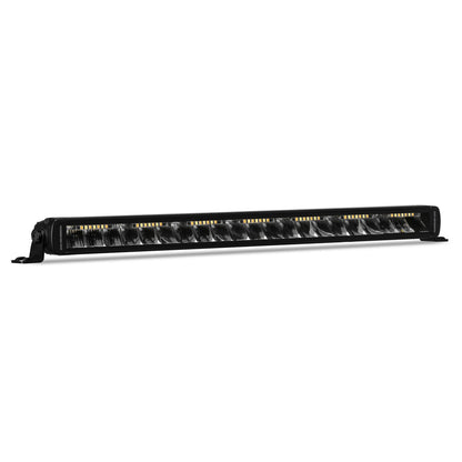 Go Rhino Blackout Combo Series Lights 20.5 Inch Single Row LED Light Bar With Amber Lighting Black Go Rhino