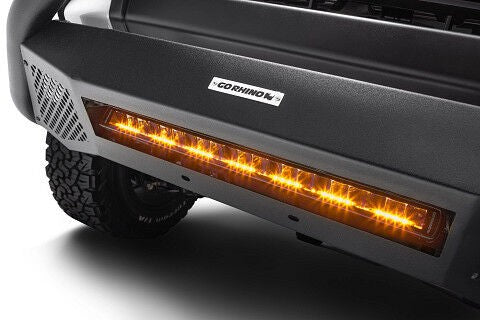 Go Rhino Blackout Combo Series Lights 20.5 Inch Single Row LED Light Bar With Amber Lighting Black Go Rhino