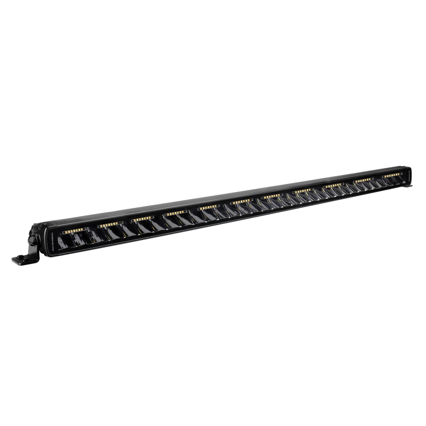 Go Rhino Blackout Combo Series Lights 31.5 Inch Single Row LED Light Bar With Amber Lighting Black Go Rhino