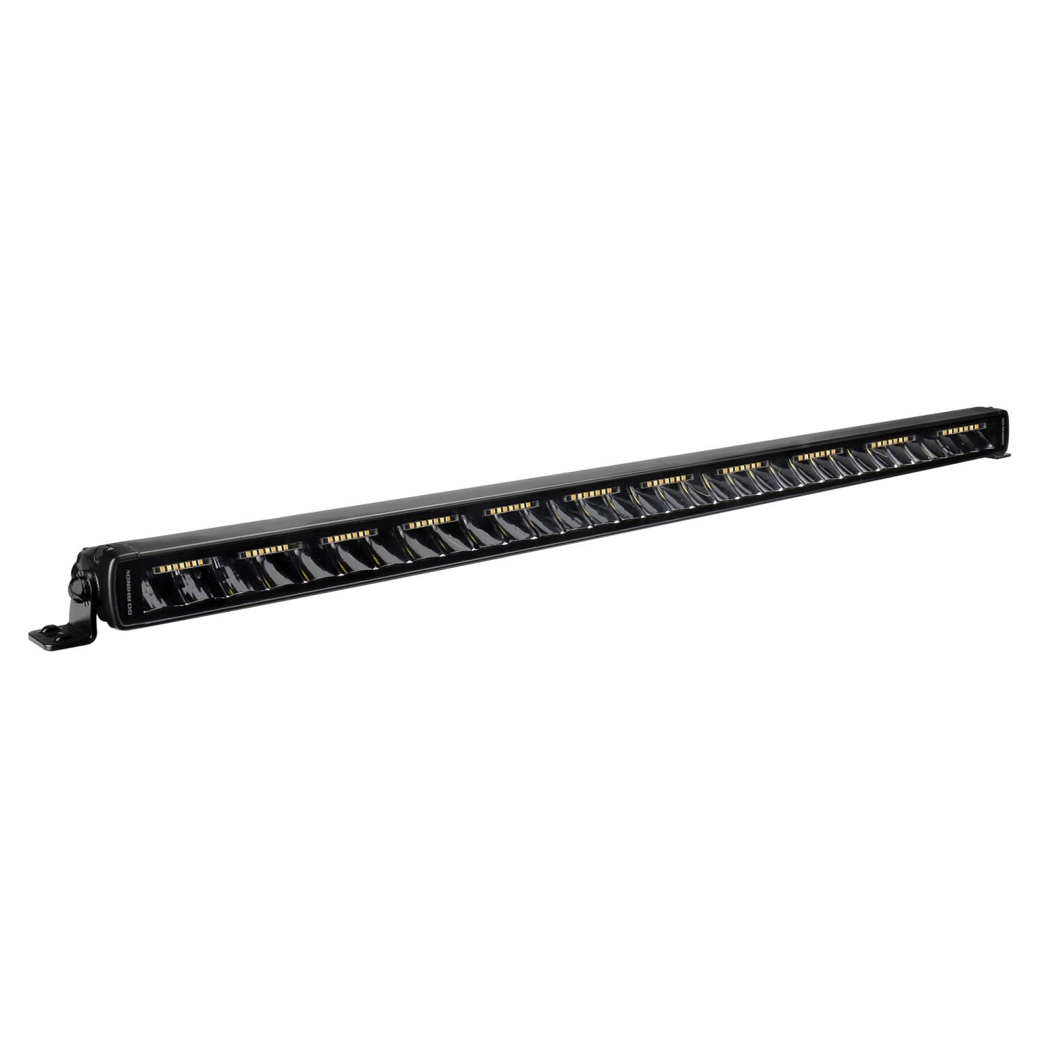 Go Rhino Blackout Combo Series Lights 31.5 Inch Single Row LED Light Bar With Amber Lighting Black Go Rhino