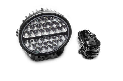 Go Rhino Blackout Series Lights 9 Inch Round LED Single Driving Kit W/Daytime Running Lights Black 2026-2026 Chevrolet Suburban 2026-2026 Chevrolet Tahoe Go Rhino