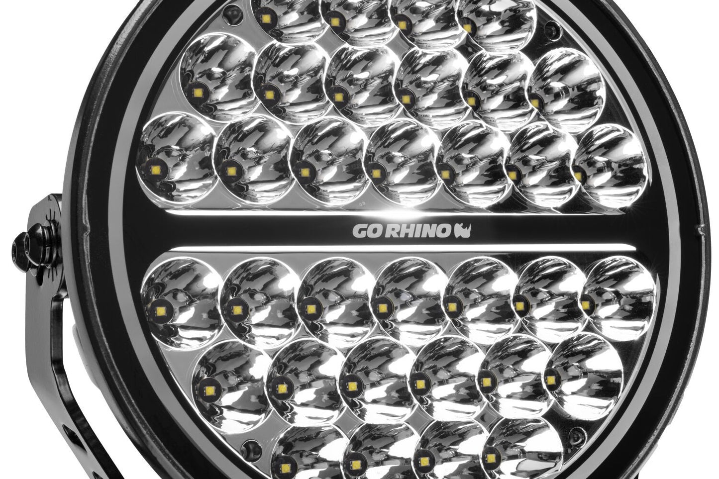Go Rhino Blackout Series Lights 9 Inch Round Single LED Spot Light Kit W/Daytime Running Lights Black 2026-2026 Chevrolet Suburban 2026-2026 Chevrolet Tahoe Go Rhino