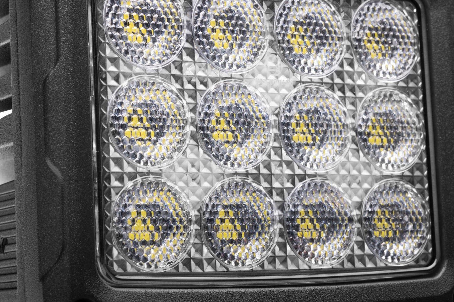 Go Rhino Bright Series Lights 5 Inch Rectangle Single LED Spot Light Kit Black Go Rhino