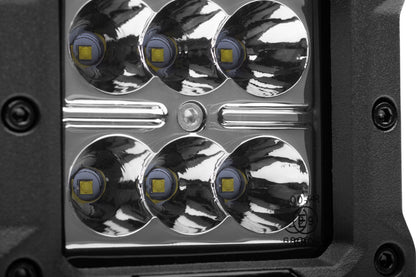 Go Rhino Bright Series Lights Pair of 3x3 Cube LED Spot Light Kit Black Go Rhino