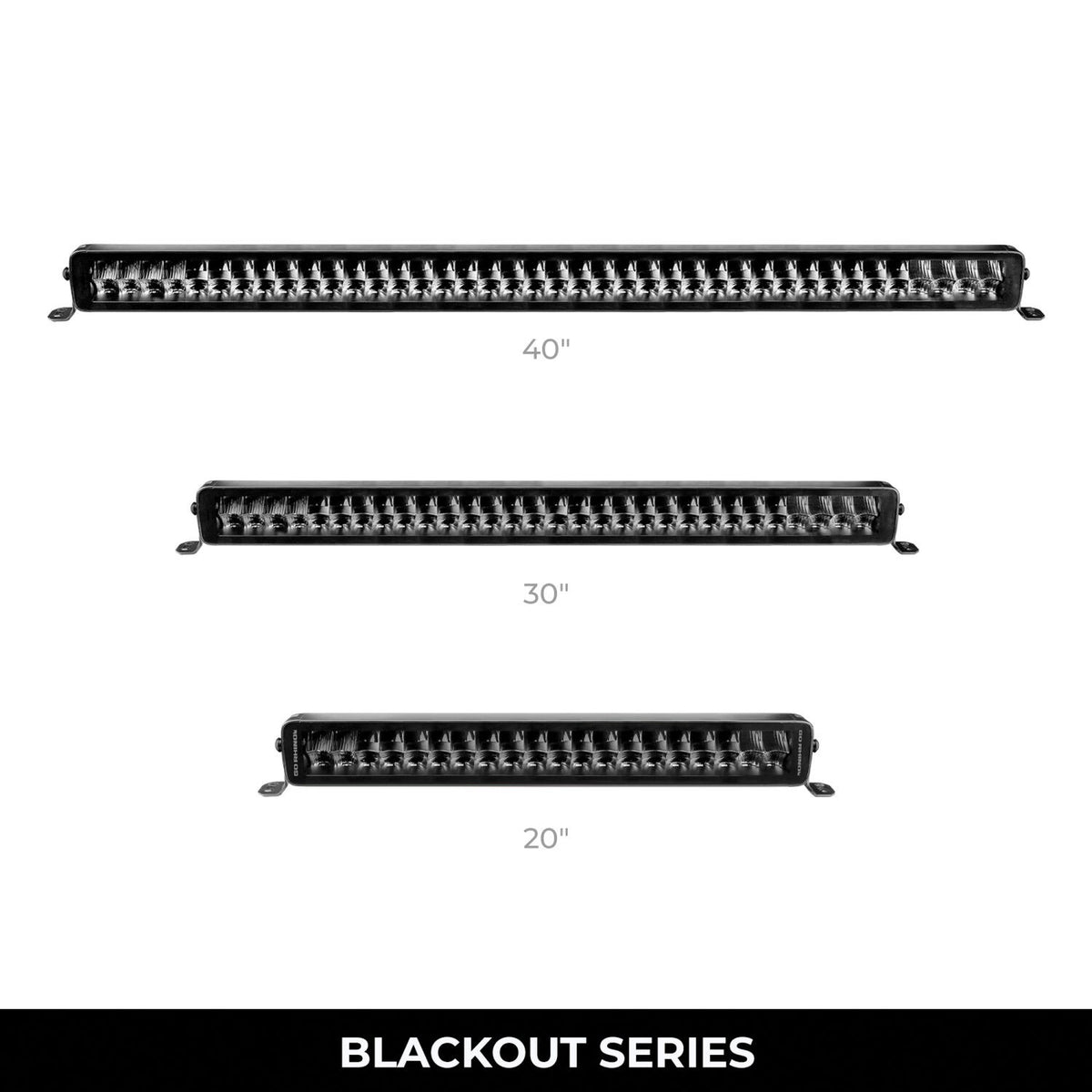 Go Rhino Blackout Series Lights 21.5 Inch Double Row LED Light Bar Black Go Rhino