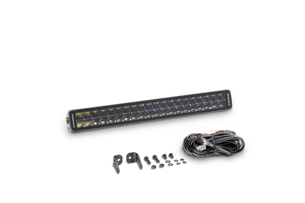 Go Rhino Blackout Series Lights 21.5 Inch Double Row LED Light Bar Black Go Rhino