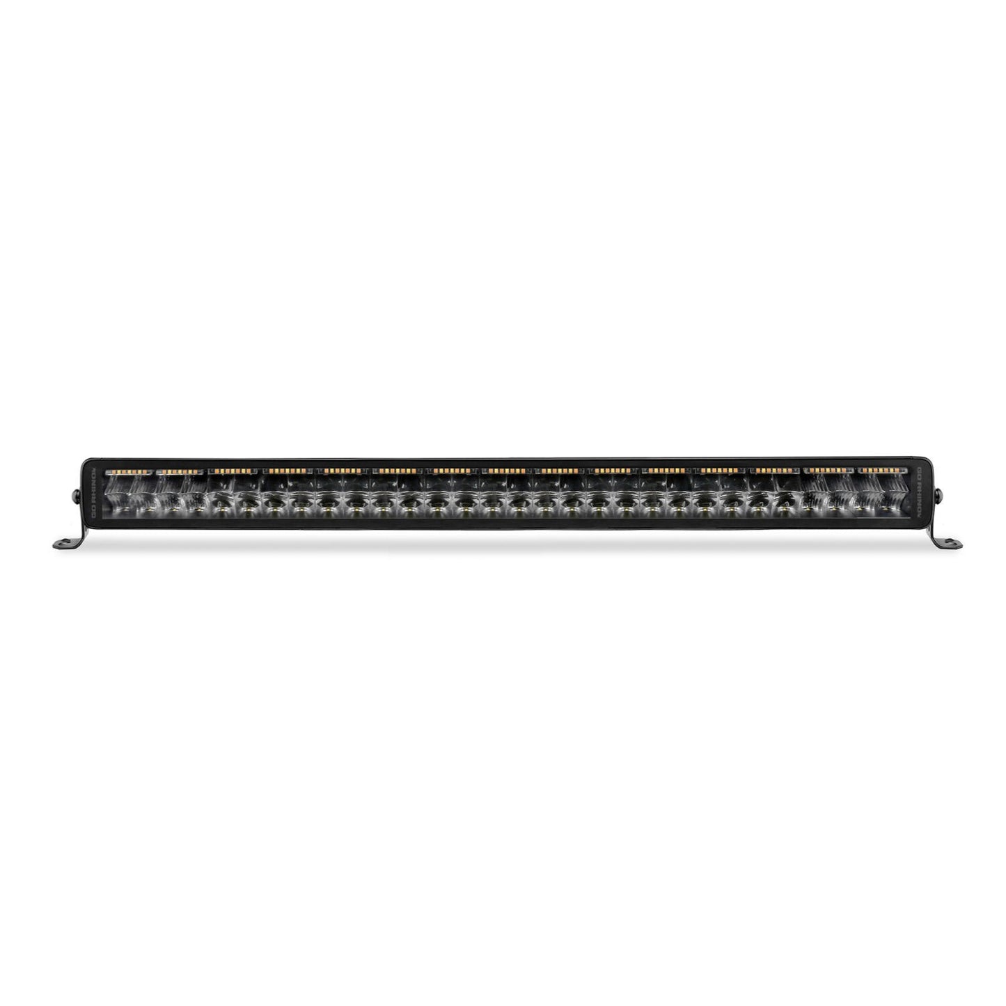 Go Rhino Blackout Combo Series Lights 32 Inch Double Row LED Light Bar With Amber Lighting Black Go Rhino