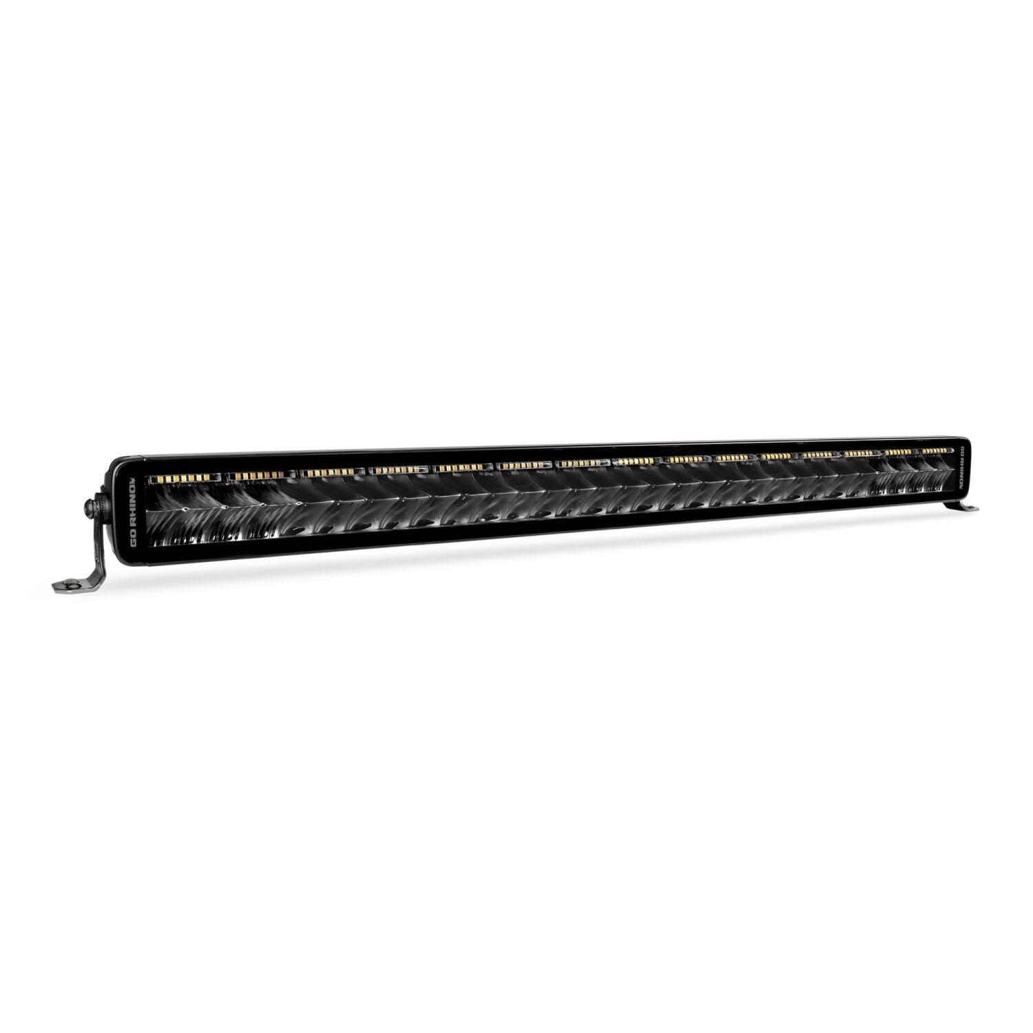 Go Rhino Blackout Combo Series Lights 32 Inch Double Row LED Light Bar With Amber Lighting Black Go Rhino