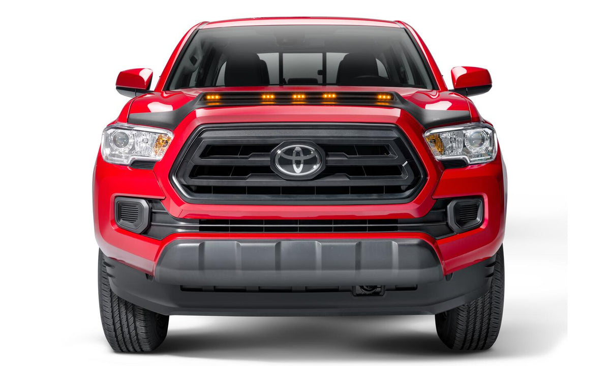 Aeroskin LightShield Hood Shield for 2016-2023 Toyota Tacoma Black AVS