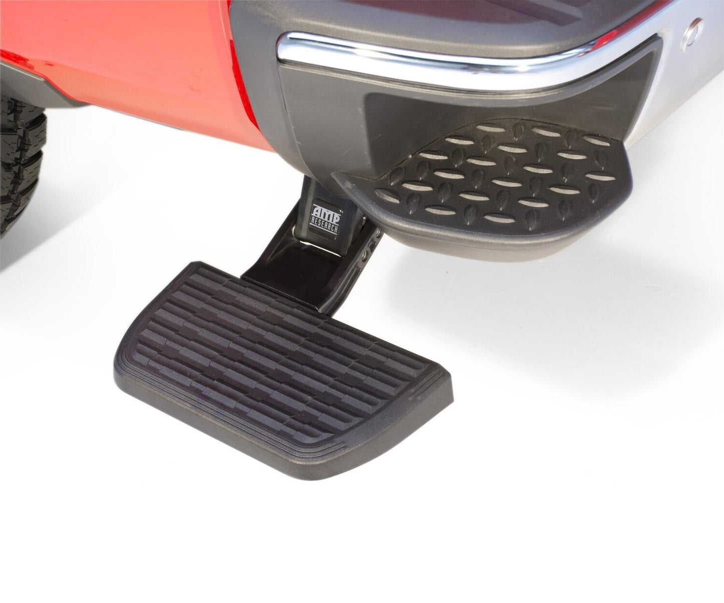 BedStep Retractable Bumper Step For 2014-2018 Silverado/Sierra 1500 2015-2019 Silverado/Sierra 2500/3500 AMP Research