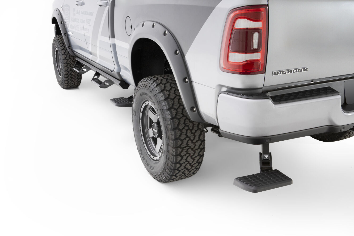 Bedstep Retractable Bumper Step For 2019-2024 Ram 1500 AMP Research