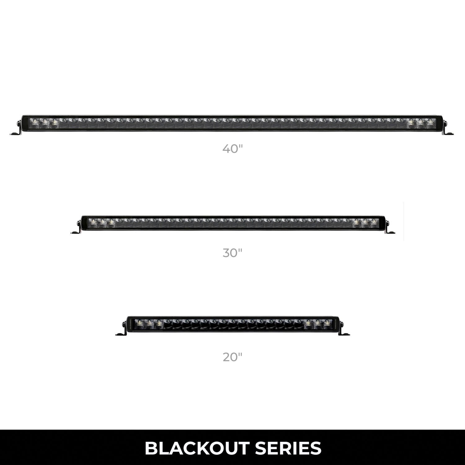 Go Rhino Blackout Series Lights 39.5 Inch Single Row LED Light Bar Black Go Rhino