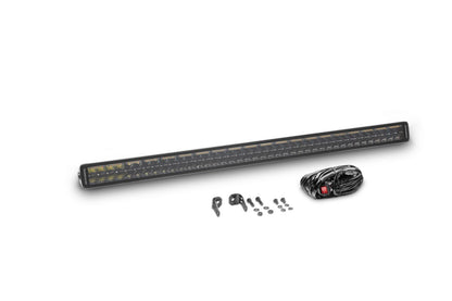 Go Rhino Blackout Combo Series Lights 42 Inch Double Row LED Light Bar With Amber Lighting Black Go Rhino