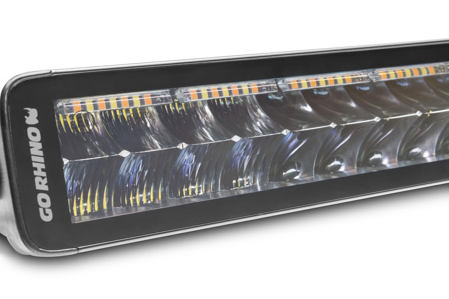 Go Rhino Blackout Combo Series Lights 42 Inch Double Row LED Light Bar With Amber Lighting Black Go Rhino