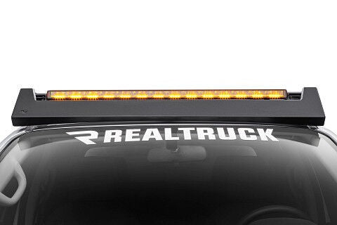 Go Rhino Blackout Combo Series Lights 39.5 Inch Single Row LED Light Bar With Amber Lighting Black Go Rhino