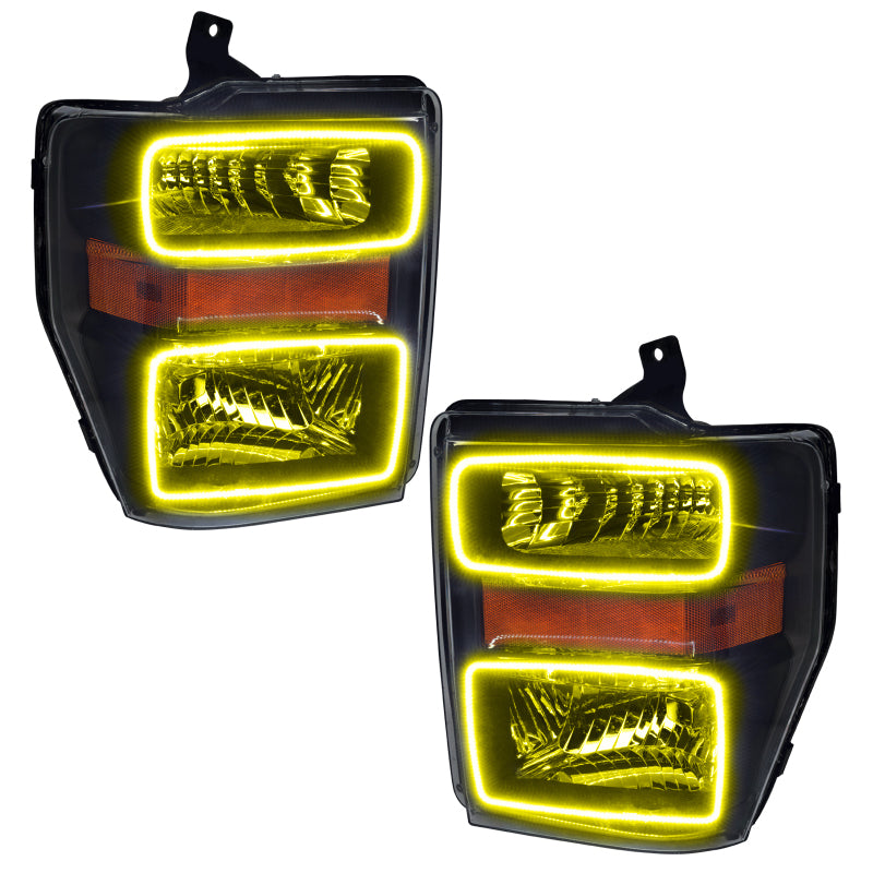 Oracle 08-10 Ford F250/350 LED HL - Black - ColorSHIFT