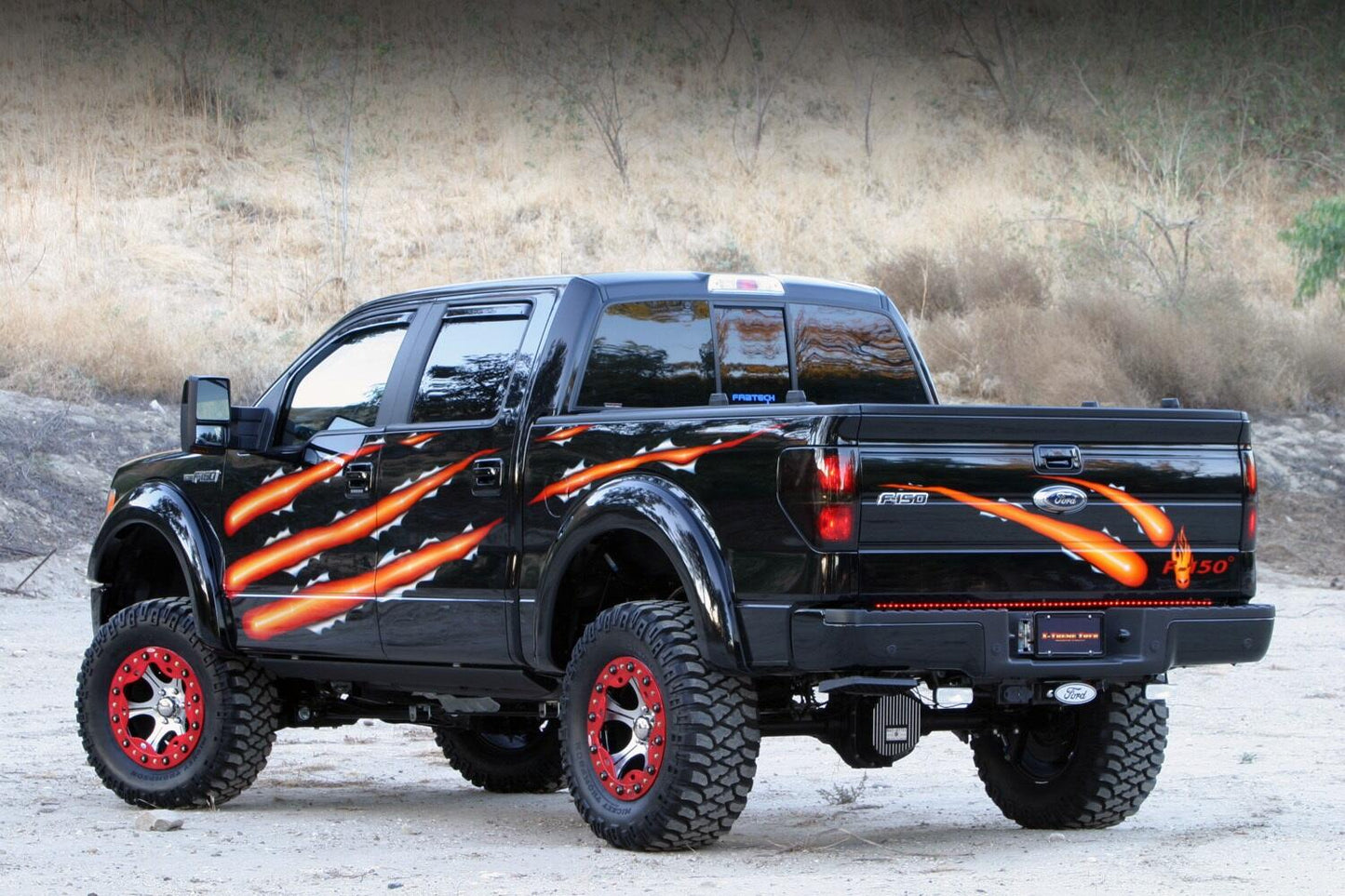 PowerStep Electric Running Boards Plug N Play System For 2009-2014 Ford F-150 All Cabs AMP Research