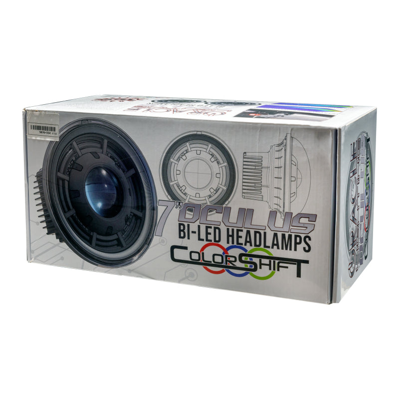 ORACLE Lighting 0718 Jeep Wrangler JK Oculus 7in ColorSHIFT Bi-LED Projector Headlights