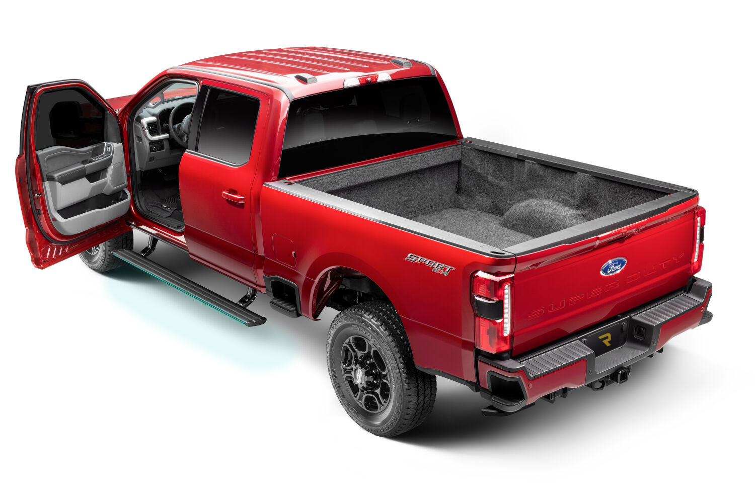 PowerStep Electric Running Boards Plug N Play System For 21-24 Ford F-150 Hybrid EV-GAS 22-24 Ford F-150 Lightning AMP Research