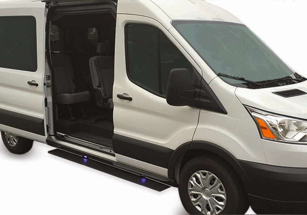 PowerStep Electric Running Boards Plug N Play System For 2007-2018 Mercedes-Benz Sprinter AMP Research