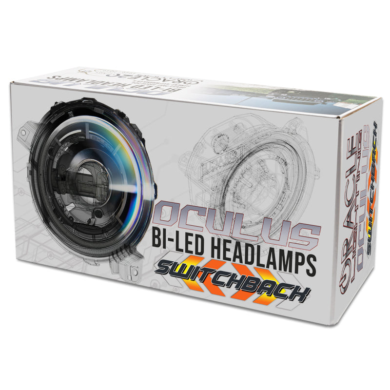 Oracle Jeep JL/Gladiator JT Oculus Bi-LED Projector Headlights - Amber/White Switchback
