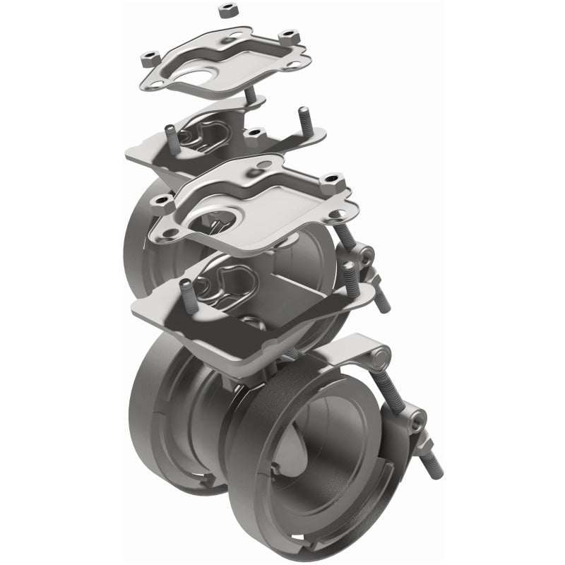 MagnaFlow 2018 Ford Mustang V8-5.0LGAS Exhaust Acc - 2.5in ID/OD - 304SS - Integrated V-Band Flanges