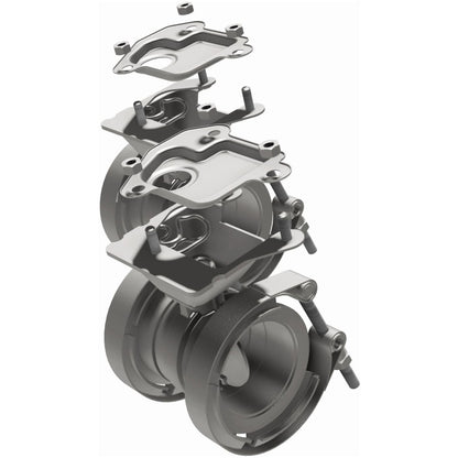 MagnaFlow 2018 Ford Mustang V8-5.0LGAS Exhaust Acc - 2.5in ID/OD - 304SS - Integrated V-Band Flanges
