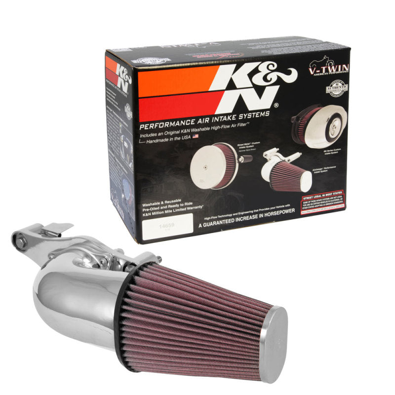 K&N 2017 Harley-Davidson H/D Touring Models AirCharger Performance Intake - Chrome