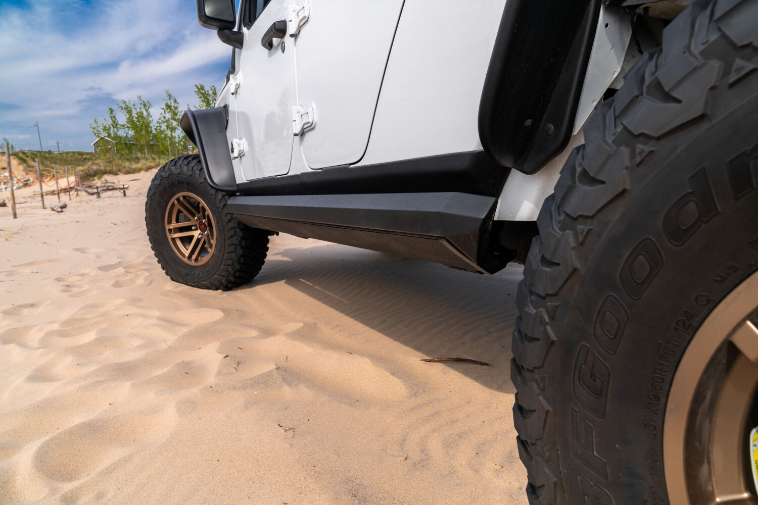 PowerStep XL Electric Running Boards For 2007-2018 Jeep Wrangler JK Unlimited 4-Door AMP Research