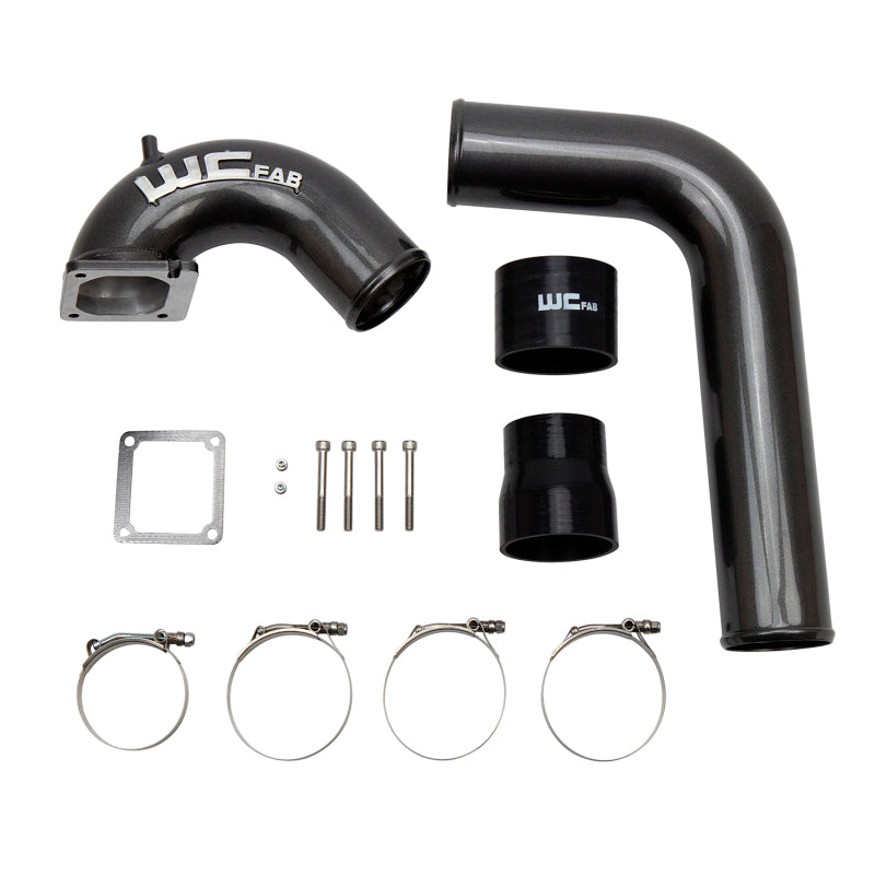 Wehrli 03-07 Cummins 5.9L 3.5in Intake Horn & Driver Intercooler Pipe - Candy Red