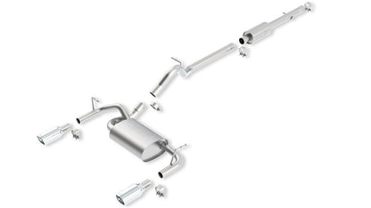Borla 12-16 Jeep Wrangler JK 3.6L AT/MT 4Wheel 4dr Truck Single Split Rear Exit Catback Exhaust
