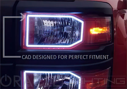 Oracle Chevrolet Silverado 14-15 Halo Kit Non-Projector Style - ColorSHIFT