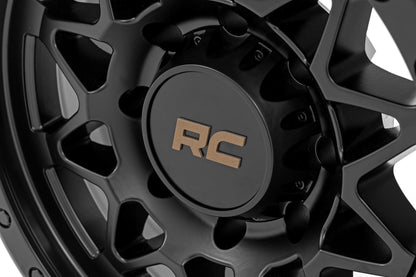 78 Series Wheel Simulated Beadlock Black 18x9 8x170 -12mm Rough Country