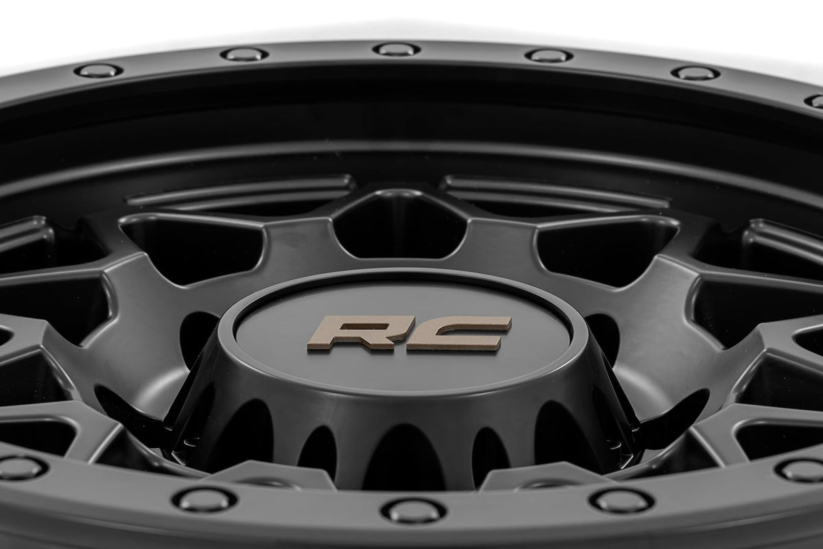 78 Series Wheel Simulated Beadlock Black 18x9 8x170 -12mm Rough Country