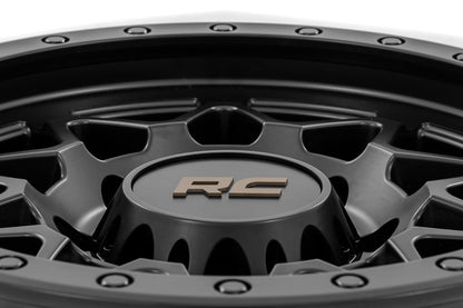 78 Series Wheel Simulated Beadlock Black 18x9 8x170 -12mm Rough Country