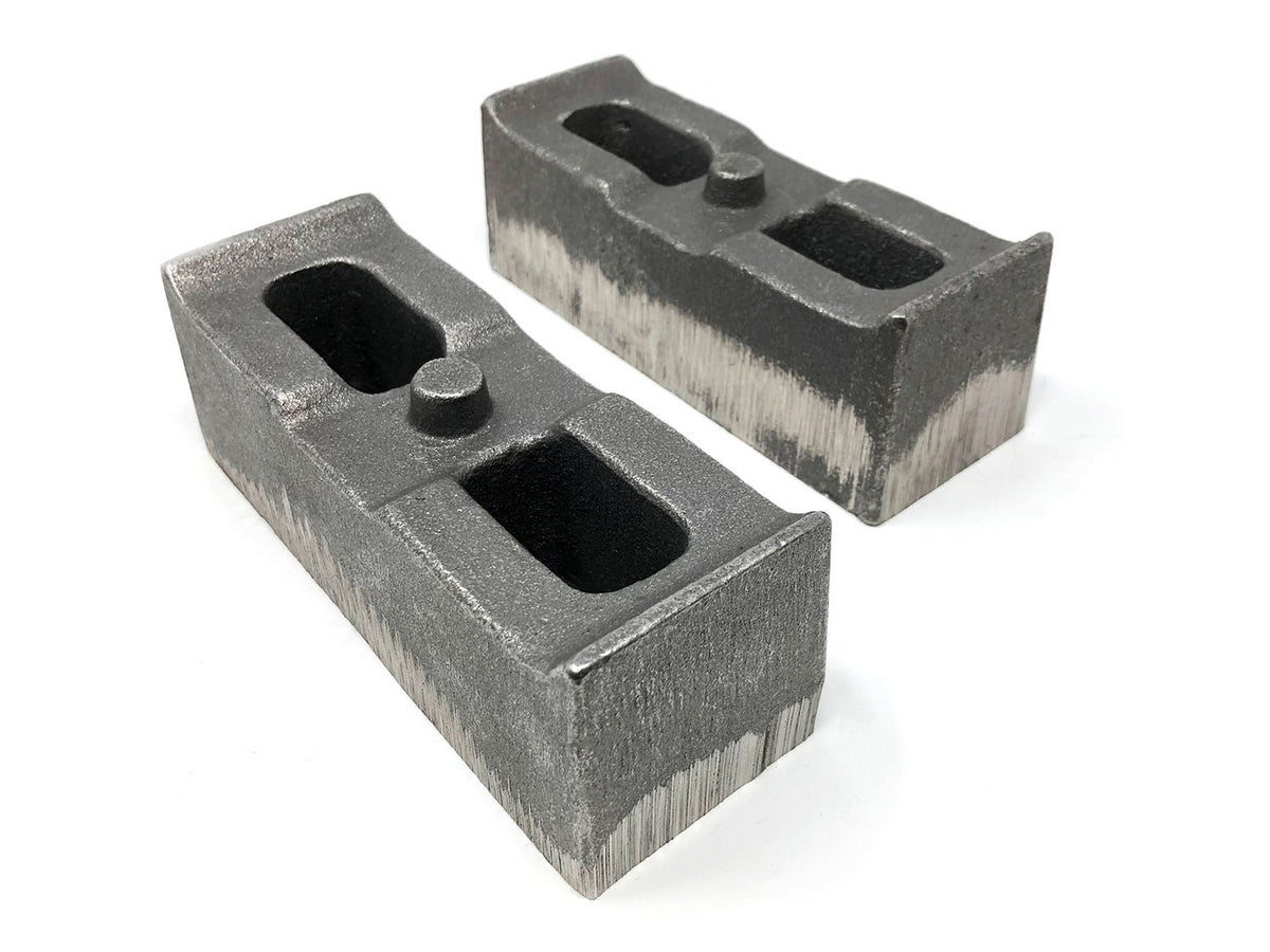 2 Inch Cast Iron Lift Blocks 01-10 Silverado 4WD/GMC Sierra 2500HD/3500HD 4WD Pair Tuff Country