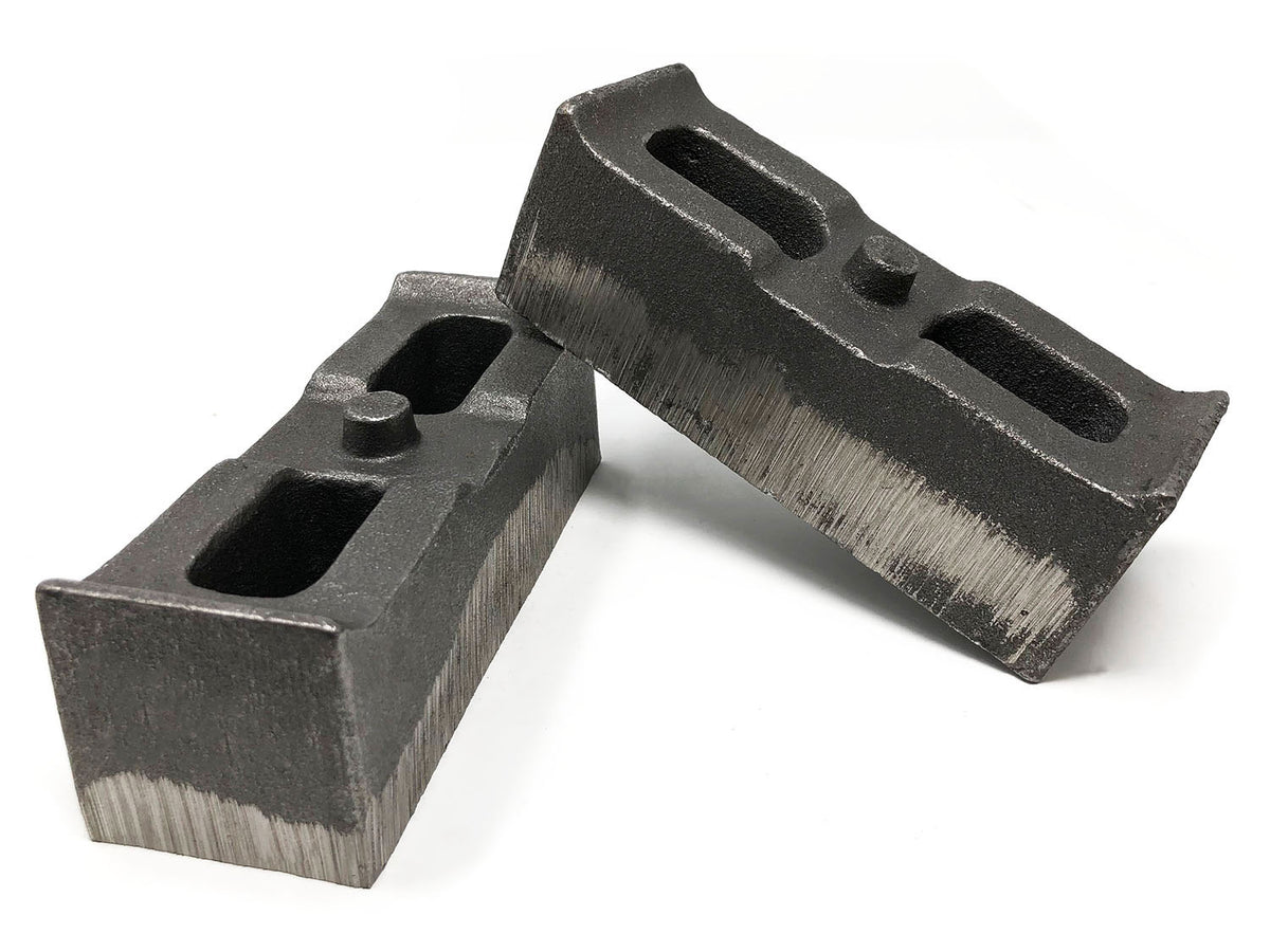2 Inch Cast Iron Lift Blocks 01-10 Silverado 4WD/GMC Sierra 2500HD/3500HD 4WD Pair Tuff Country