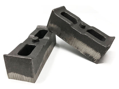 2 Inch Cast Iron Lift Blocks 01-10 Silverado 4WD/GMC Sierra 2500HD/3500HD 4WD Pair Tuff Country