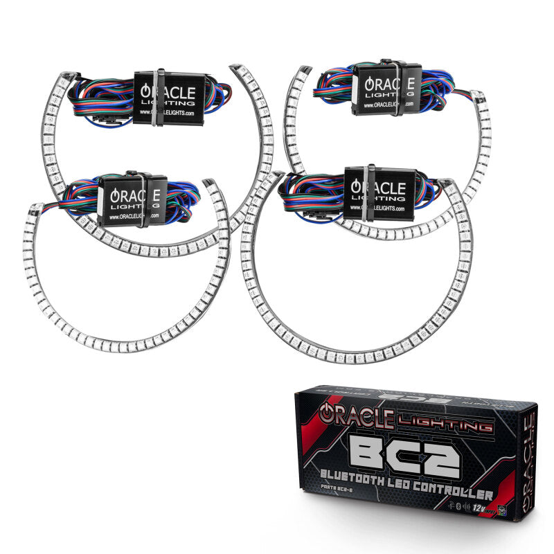 Oracle 15-21 Dodge Challenger LED Waterproof Halo Kit - ColorSHIFT - BC1